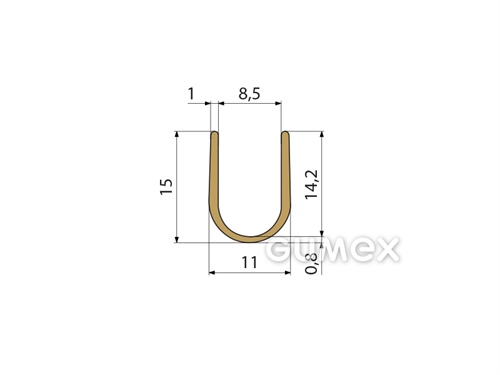 SILIKONOVÉ PROFILY TVARU "U"